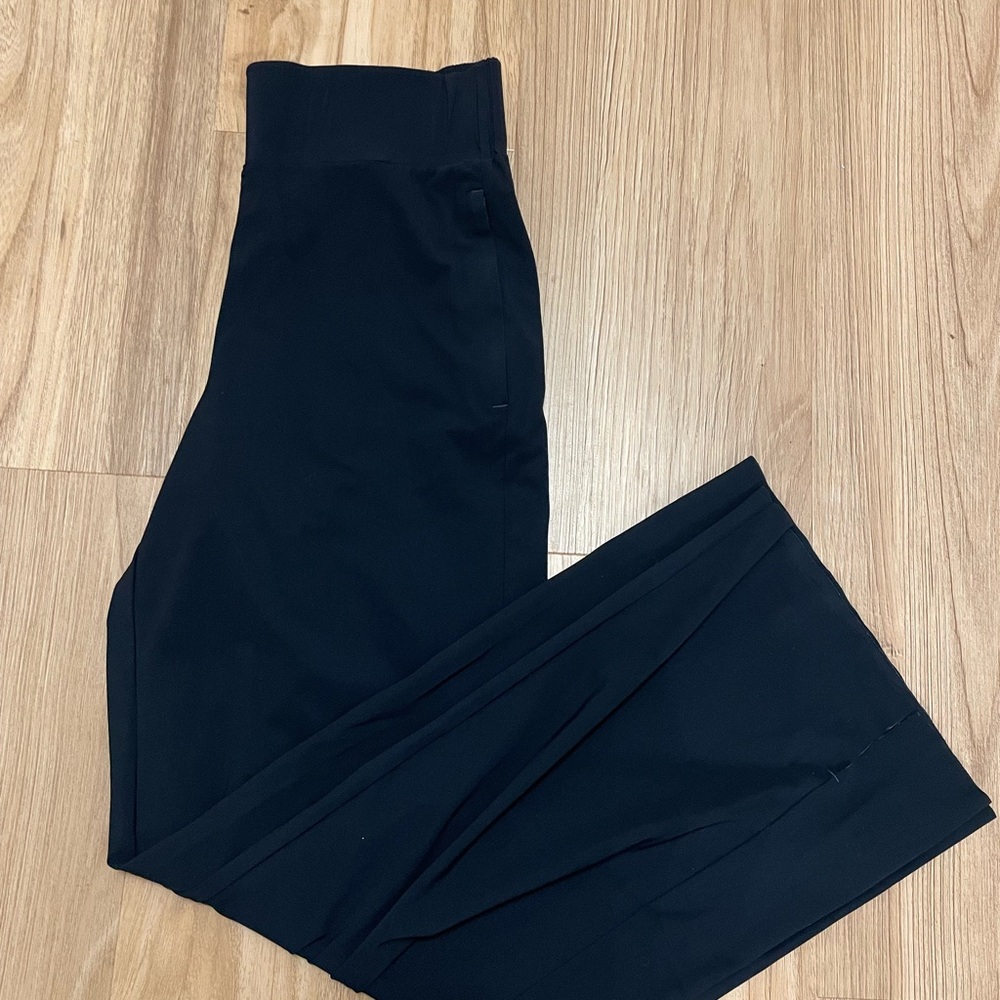 Athleta Cosmic Pant High Rise Wide Leg Trousers in Navy Size M